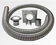 Stainless Steel Flexible Flue Lining Kits / Flue Liner Packs / Stove Kits Stainless Steel Flexible Flue Lining Kits / Flue Liner Packs / Stove Kits
